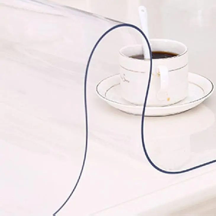 Гнучке (м'яке, рідке) скло скатертину на стіл Soft Glass 1.2х1.4м (товщина 2.0 м) Прозора - фото 5