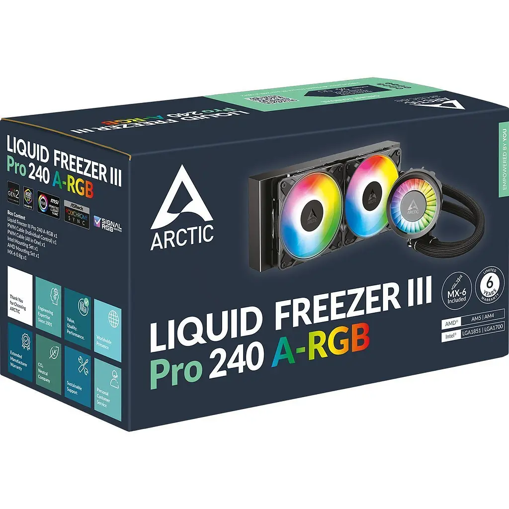 Система водяного охлаждения Arctic Liquid Freezer III Pro 240 A-RGB (ACFRE00182A) [143373] - фото 6