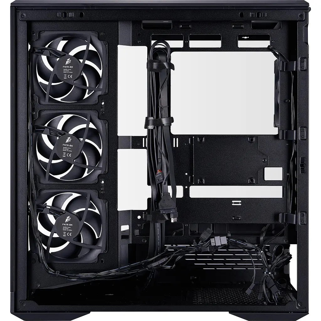 Корпус 1stPlayer GM7-BK-3FN7R-1FN7 Black - фото 5