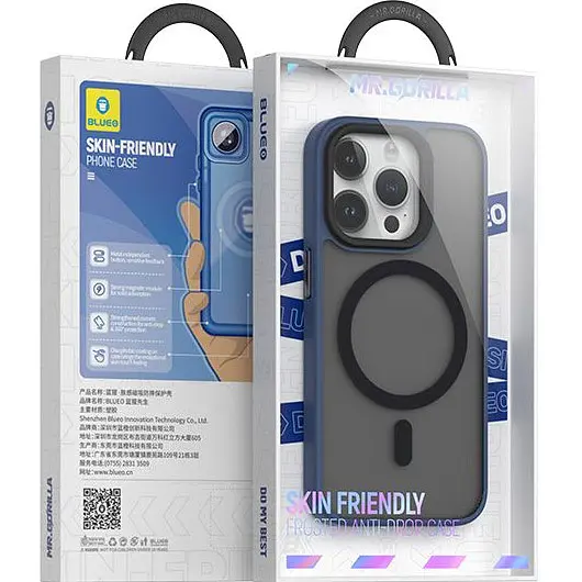 Чохол Blueo Frosted Anti-Drop with MagSafe для Apple iPhone 15 Pro Dark Blue (BK5934-I15PDB) [102958] - фото 3