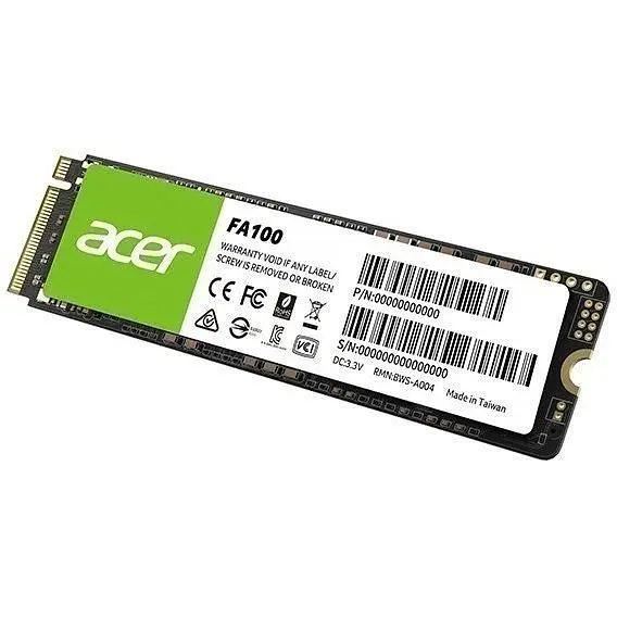 Накопичувач SSD 256Gb Acer FA100 M.2 2280 NVMe 1.4 PCIe Gen 3x4 3D NAND, Retail (BL.9BWWA.118) - фото 2