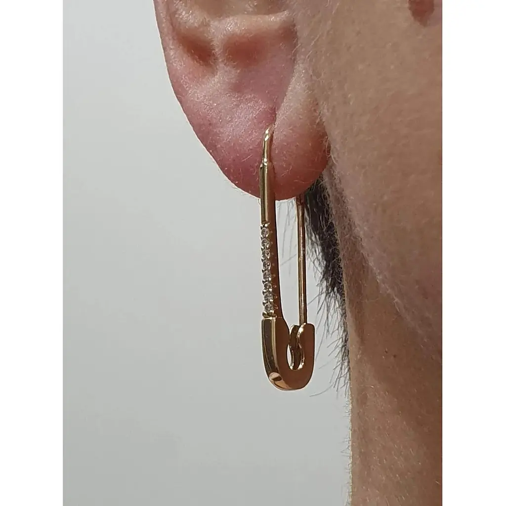 Золоті сережки Імперія золота Шпильки з фіанітами. СВ703И - фото 2