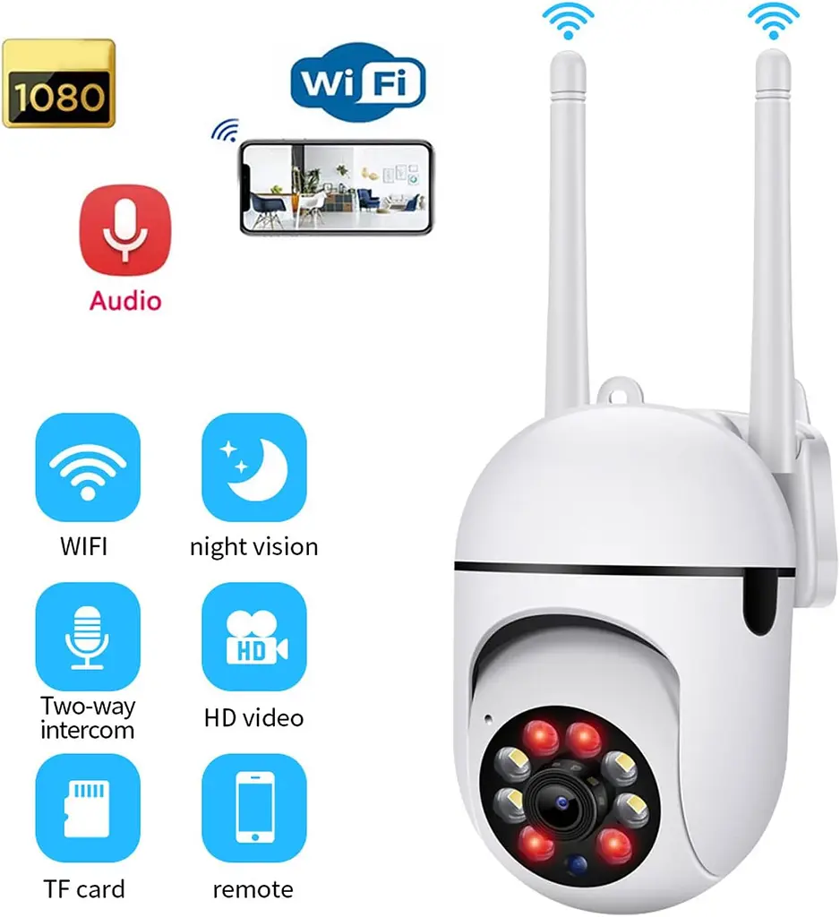 Камера відеоспостереження бездротова PIX-LINK VI365 Нічне бачення, виявлення руху, Wi-Fi White (17620) - фото 3