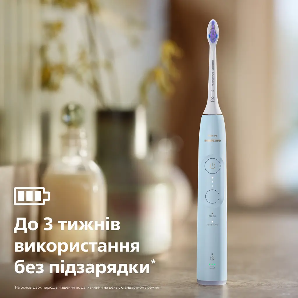 Електрична зубна щітка Philips Sonicare HX7406/02 серії 6100 біло-блакитна - фото 9