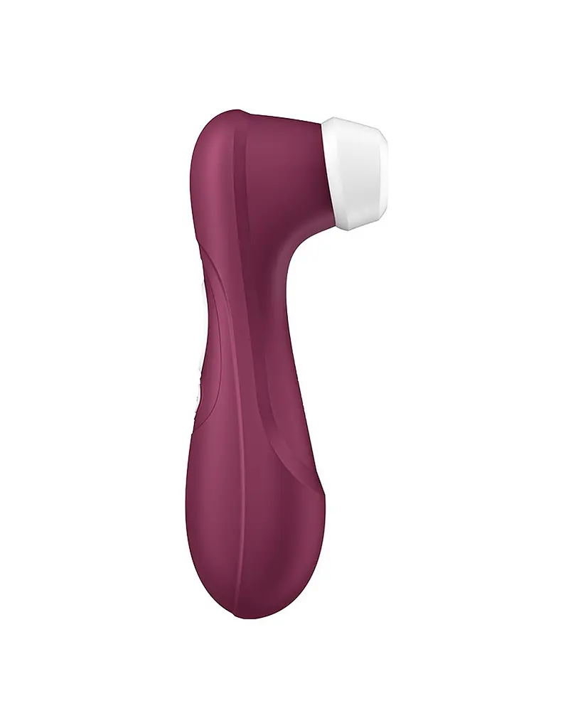 Вакуумний стимулятор клітора з вібрацією Satisfyer Pro 2 Generation 3 Connect App бордовий - фото 2