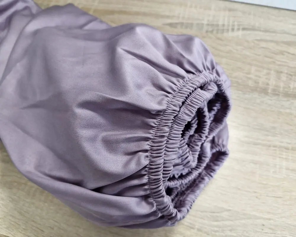 Простирадло на резинці LARA сатин LUX dp13257 VIOLET 160х200+25 см - фото 4