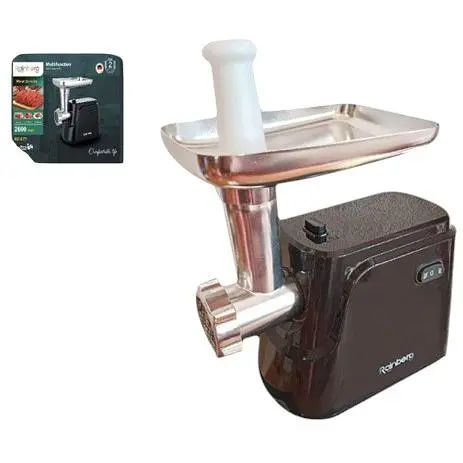 Мясорубка Rainberg RB-677 2600 Вт реверс шнековая насадка для теста черная (RB-677_1069) - фото 4