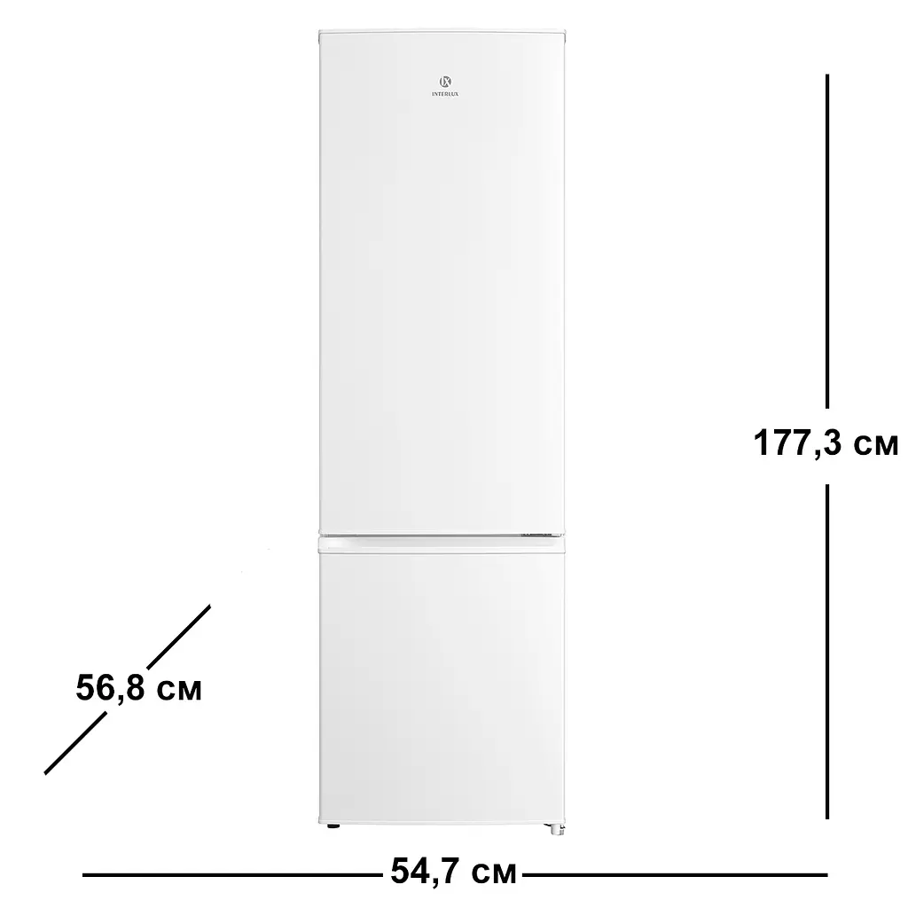 Холодильник Interlux ILR-0262MW 1.78 м білий - фото 7