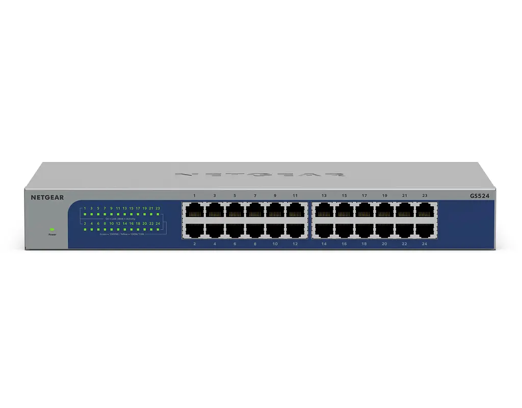 Комутатор GS524 24xGE, Некерований NETGEAR teh0018192 - фото 2