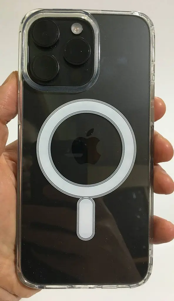 Протиударний чохол для Apple iPhone 15 Pro Max Clear Case Ultra Hybrid with MagSafe Прозорий з магнітом - фото 6