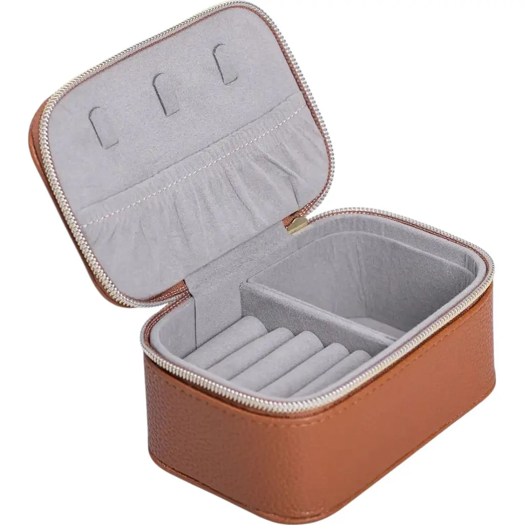 Скринька для прикрас Yiwu на блискавці 13x9x6 см теракот HP-5-26BR - фото 2