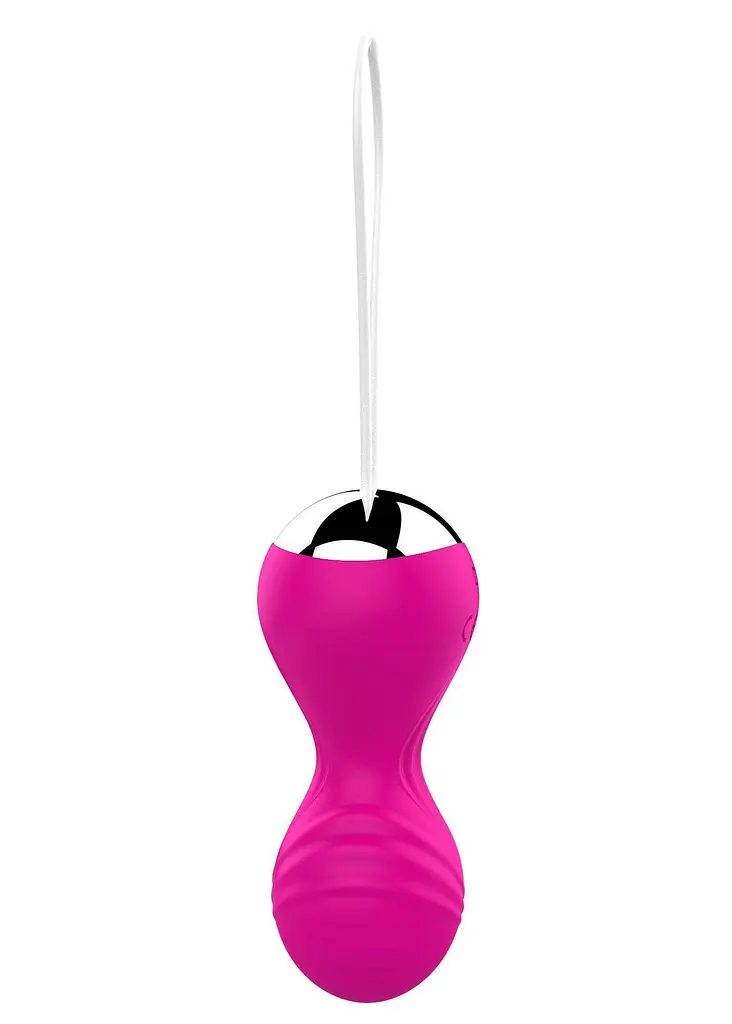 Вагинальные шарики Boss Remote Control Tighten Vibrating Egg 8 см (розовый) - фото 4