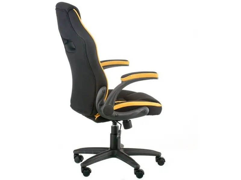 Комп'ютерне крісло для геймера Special4You Prime black/yellow (E5548) - фото 6