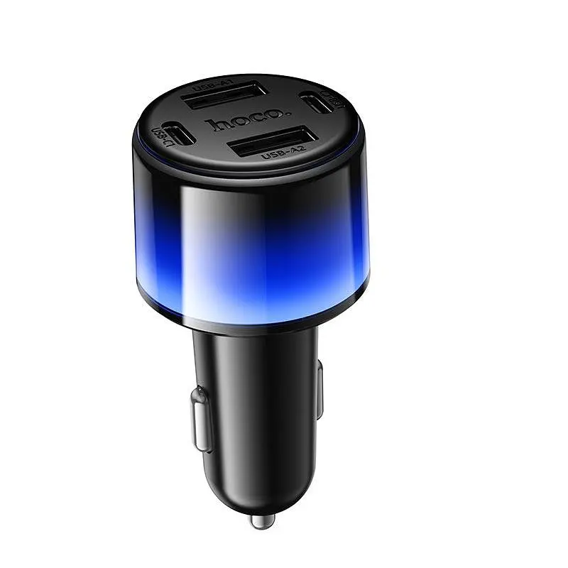 Адаптер автомобільний HOCO Vivido 24W car charger Z69 2C/2A, 12W/2.4A