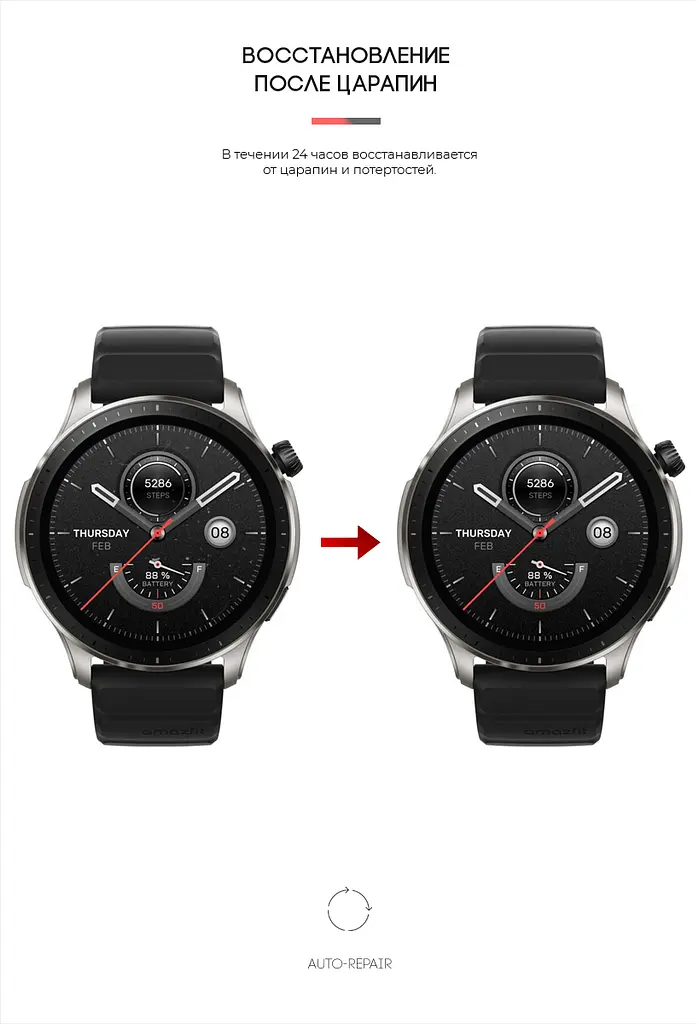 Гідрогелева плівка на годинники Amazfit Watch GTR 4 ArmorStandart захисна плівка для смарт годинників прозора (ARM65220) - фото 3