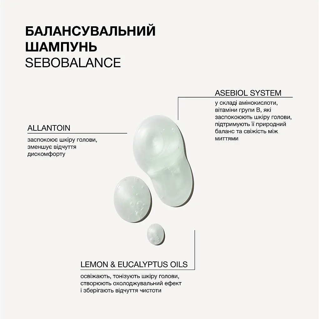 Шампунь для волосся і шкіри голови Triology. Sebobalance балансувальний для схильного до жирності волосся 500 мл - фото 3