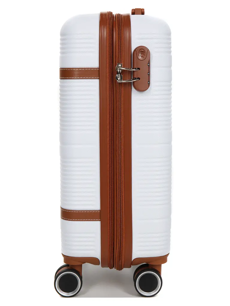 Валіза маленька S ABS-пластик Worldline Airtex 629 56×36×22см 38л Біла - фото 5