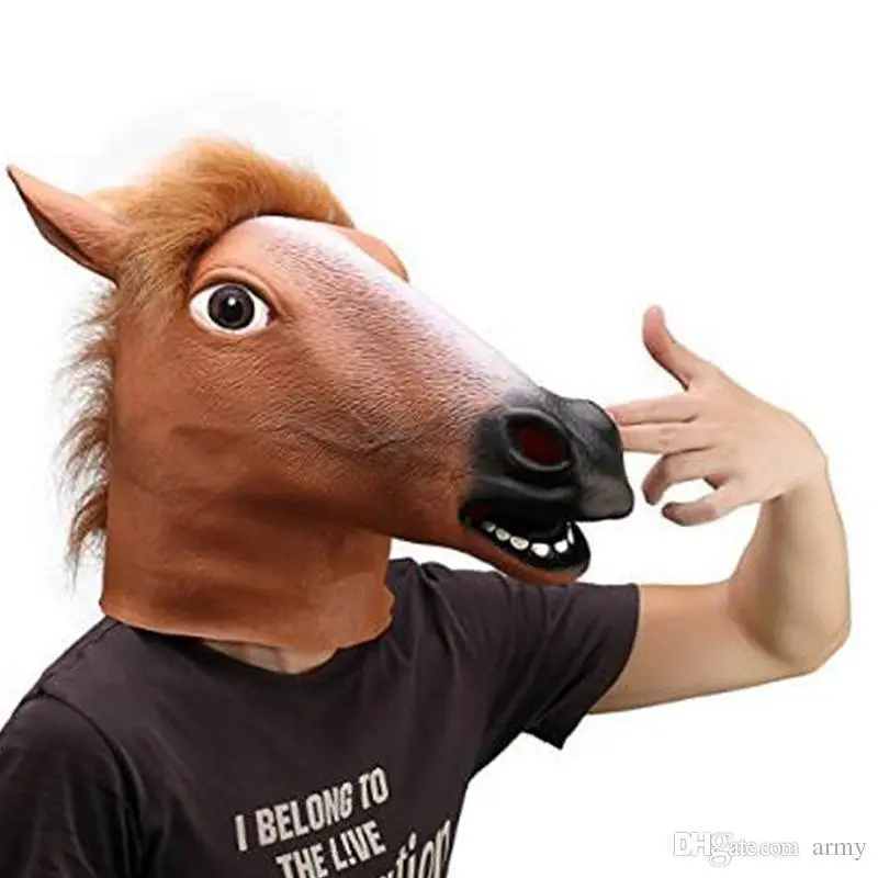 Маска GeekLand Коричнева Голова Коня Brown Horse Head КМ 64.102 - фото 4