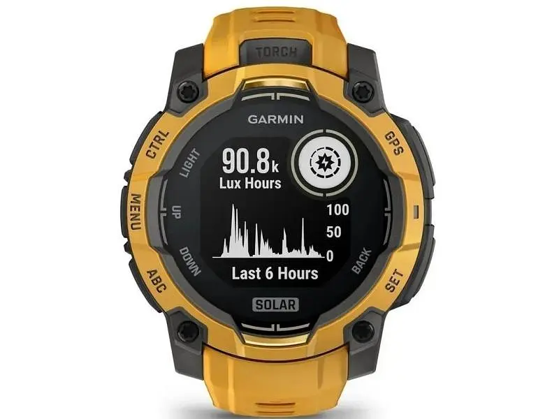 Смарт-годинник Garmin Instinct 3 45mm Solar Sunburst with Sunburst/Gray Band (010-02934-02) - фото 3