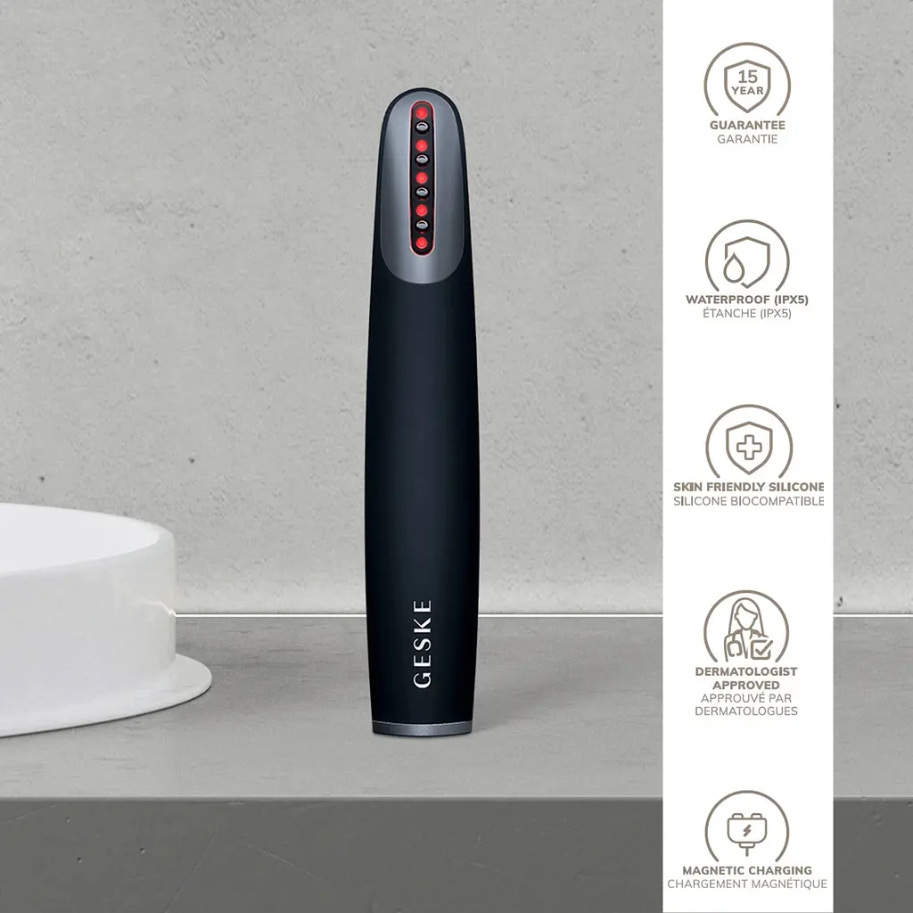 Масажер для обличчя GESKE Skin Firming Wand 7в1 Black (HB0427) [176847] - фото 6