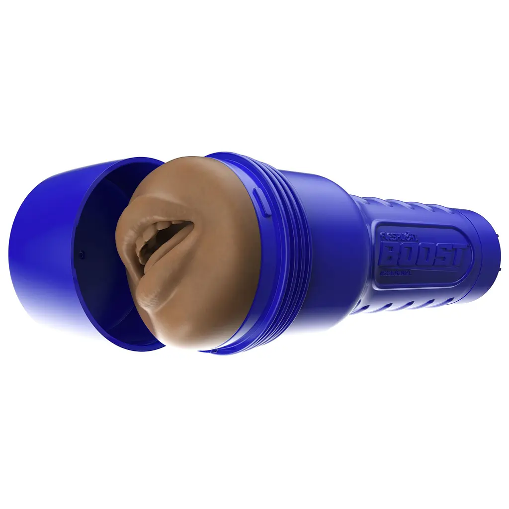 Мастурбатор-ротик Fleshlight Boost Blow Medium Dark Flesh, плаваючі кільця Turbo Tech - фото 7