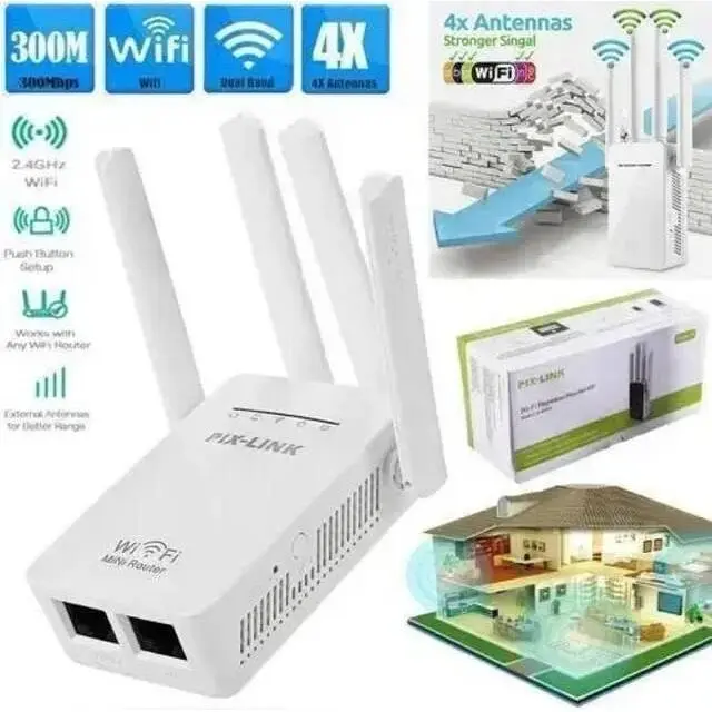 Підсилювач Wi-Fi сигналу для дому та дачі репітер 300 Мбіт/с - фото 4