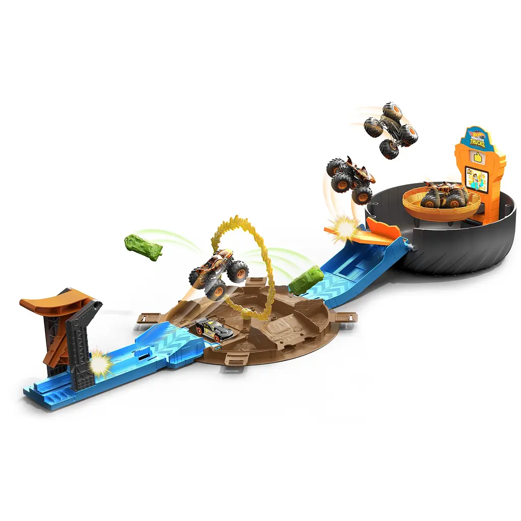 Игровой набор Hot Wheels Monster Trucks Трюки в шине (GVK48) - фото 3
