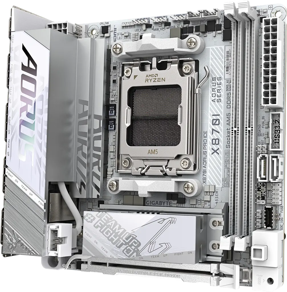 Материнська плата Gigabyte X870I Aorus Pro Ice Socket AM5 (X870I AORUS PRO ICE) Б/В - фото 2