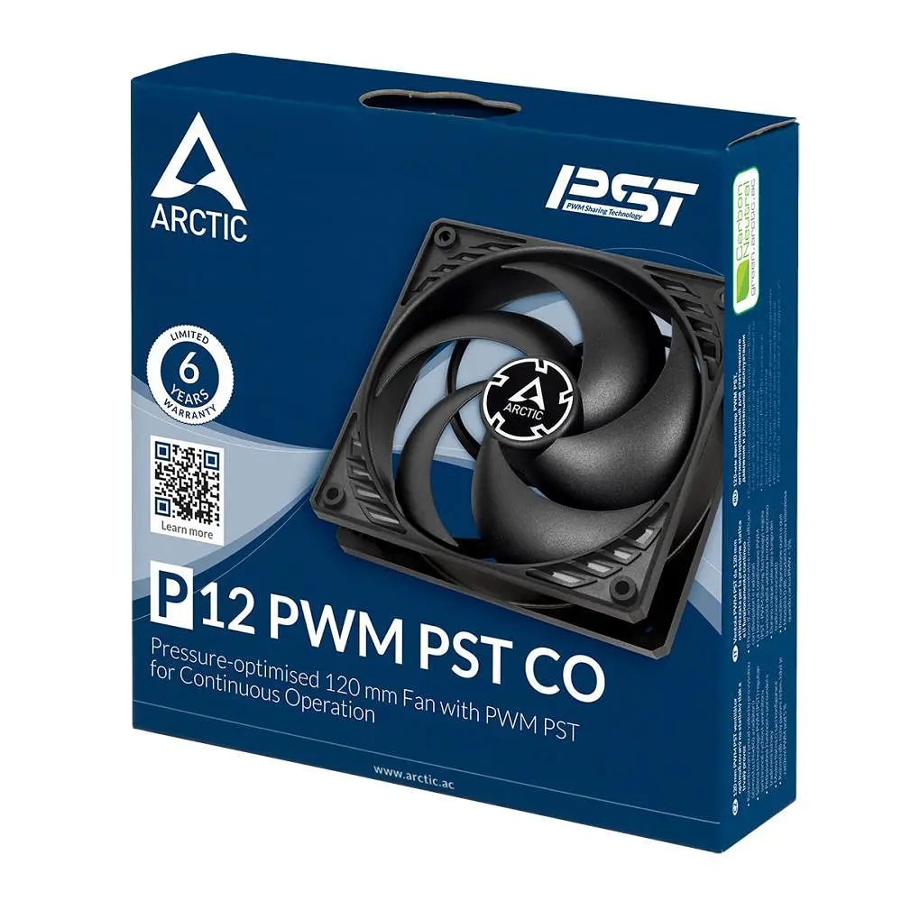Корпусний вентилятор 120 мм Arctic P12 PWM PST CO ACFAN00121A Black - фото 4