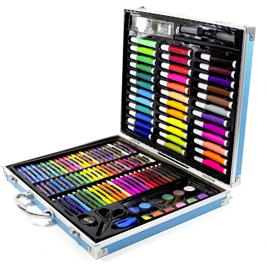Набір для малювання UFT Art Set Metal Blue у валізці 150 предметів  - фото 2