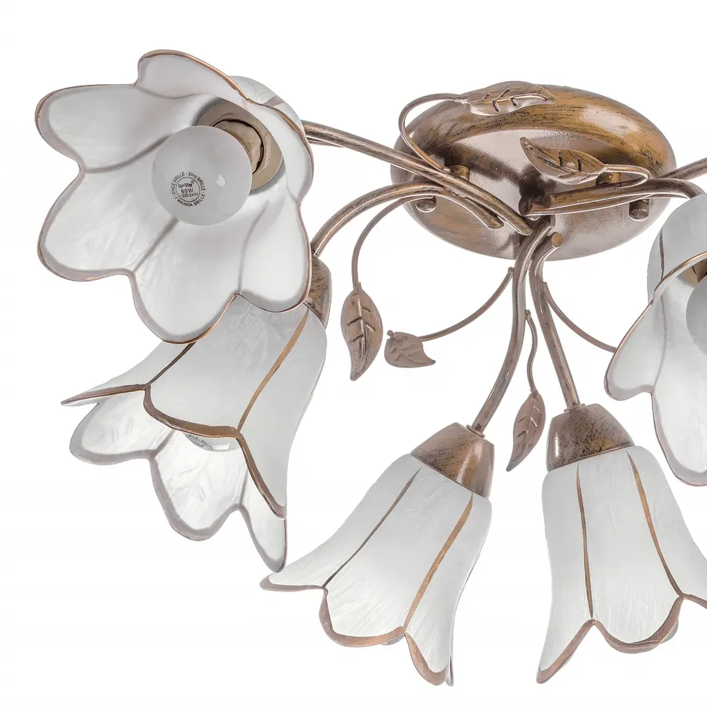 Люстра потолочная Brille флористика E14 60W BR (LK-200S/6) - фото 3