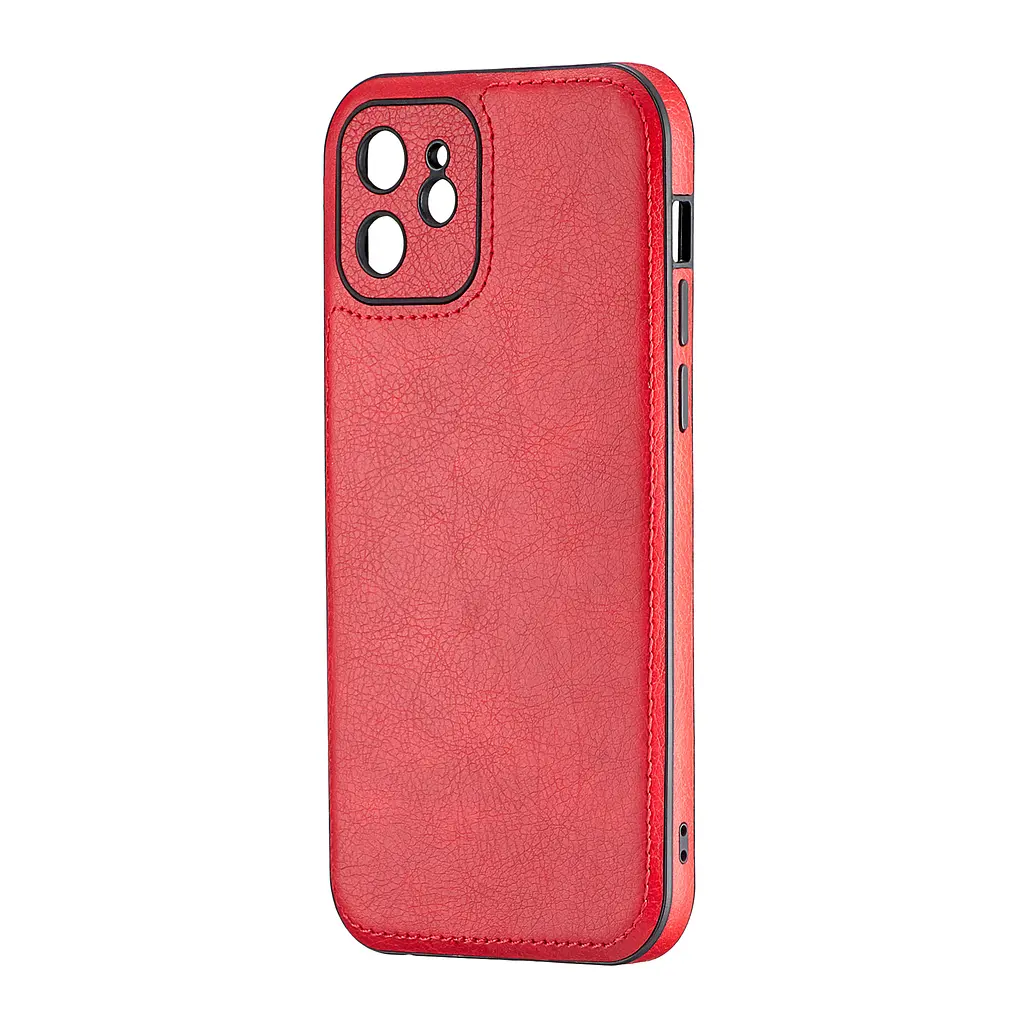 Чохол Jinduka Leather Protected Camera iPhone 12 Red