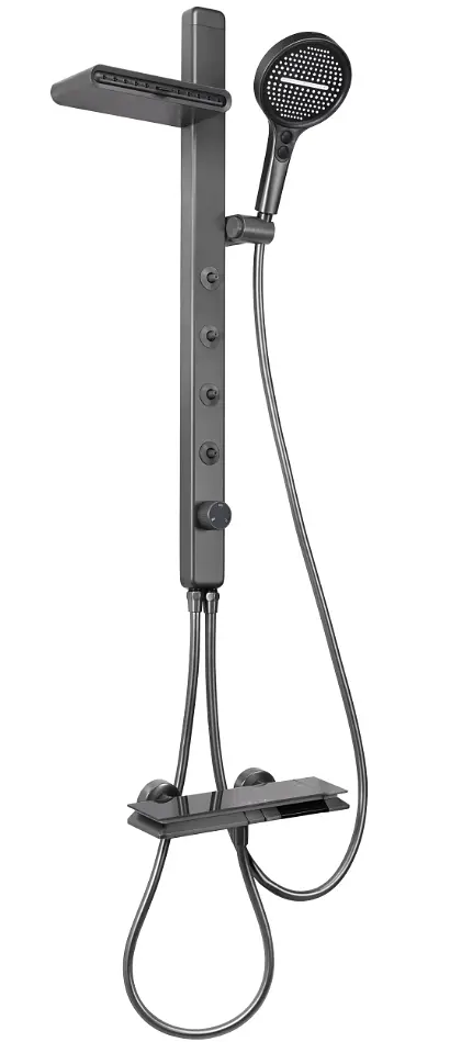 Душова система з термостатом Rea Kart Titanium графіт REA-P4880 - фото 2