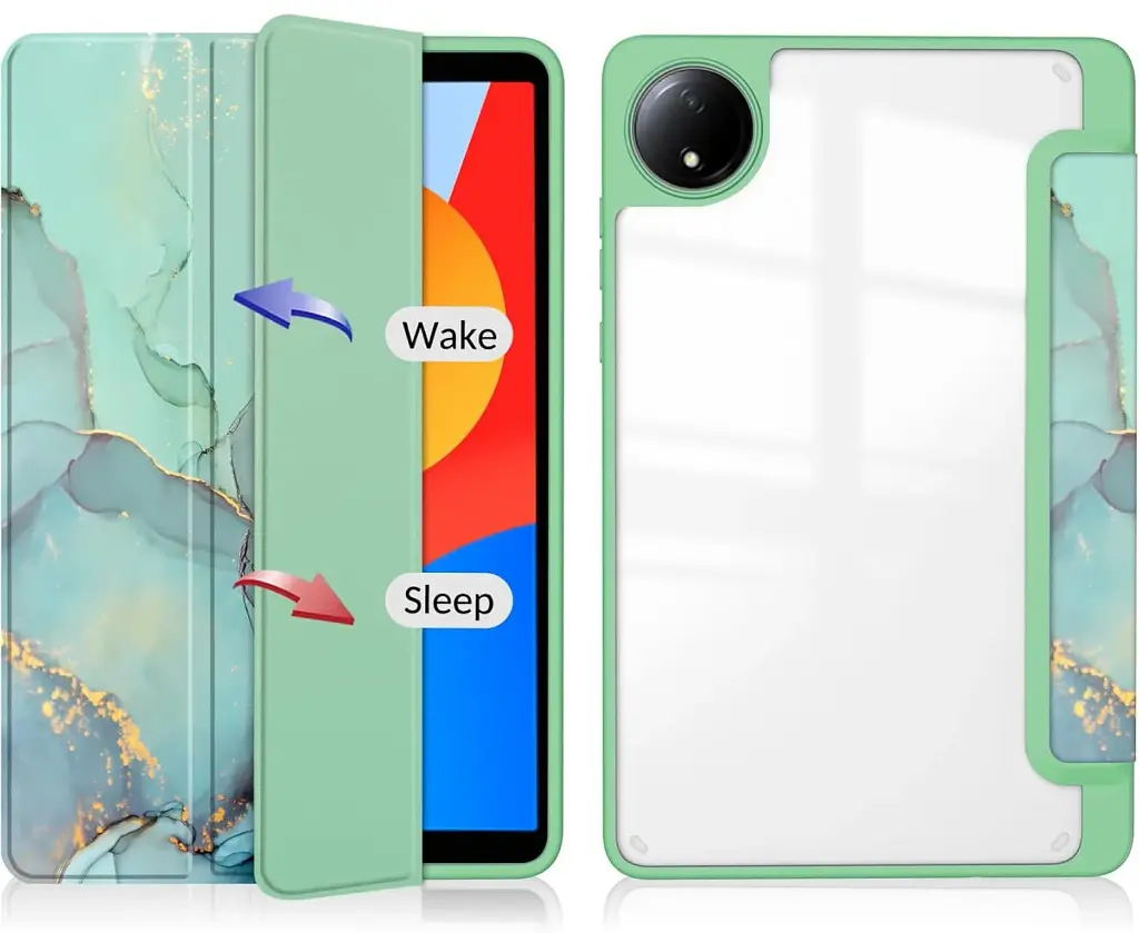 Чохол до планшета BeCover Soft Edge TPU Xiaomi Redmi Pad SE 8.7" Green Marble (712574) - фото 5