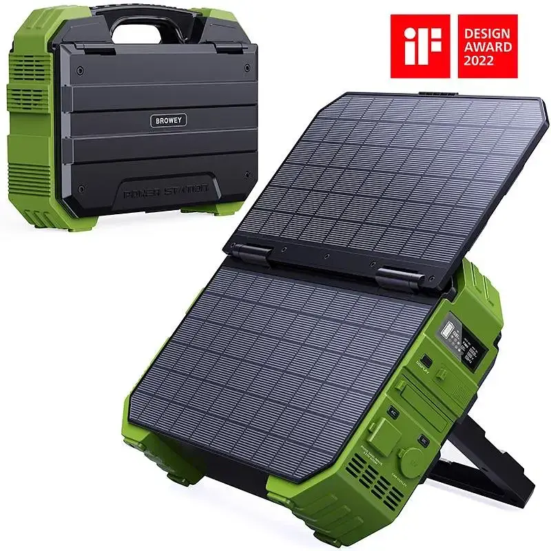 Портативна електростанція Browey Solar Panel 22W PN-600 євро версія 600W - фото 2