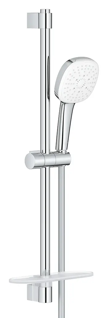 Душовий гарнітур Grohe Tempesta Cube 110, 3 режими з поличкою 27576003, Хром