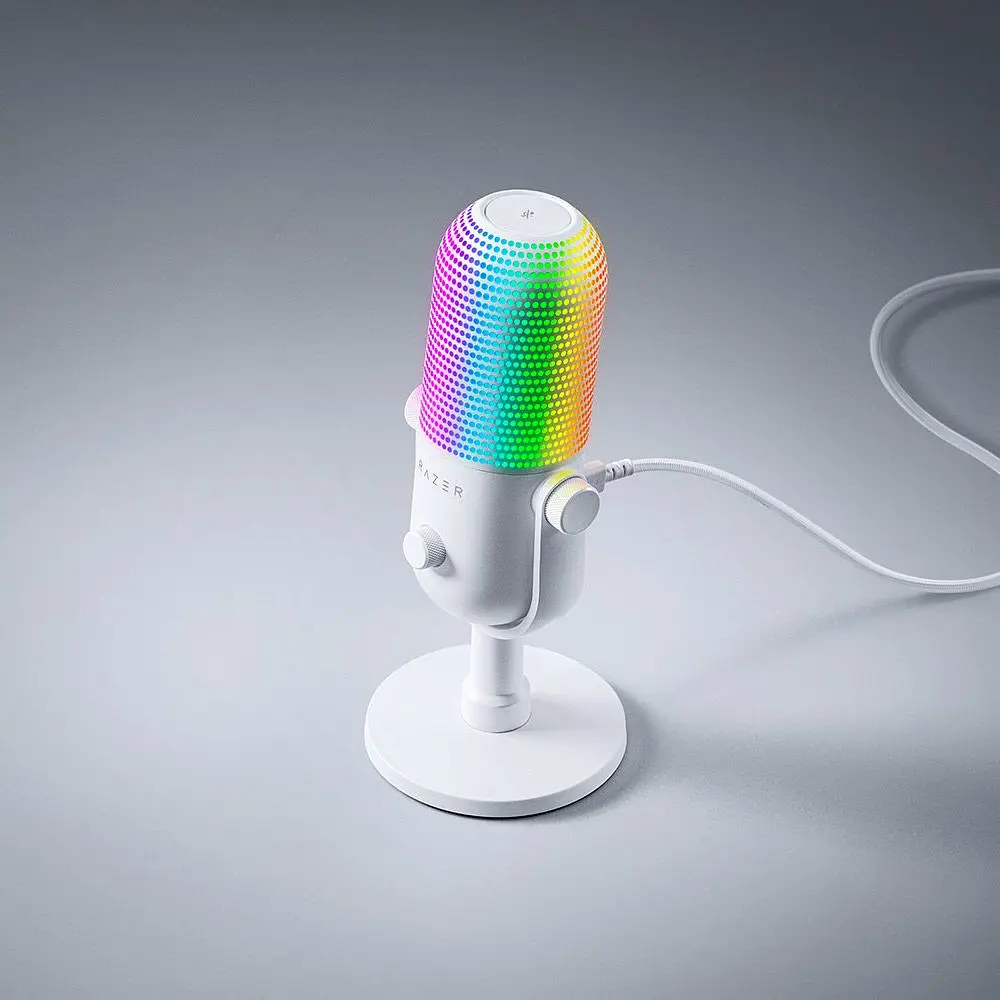 Мікрофон Razer Seiren V3 Chroma White (RZ19-05060200-R3M1) [107174] - фото 6