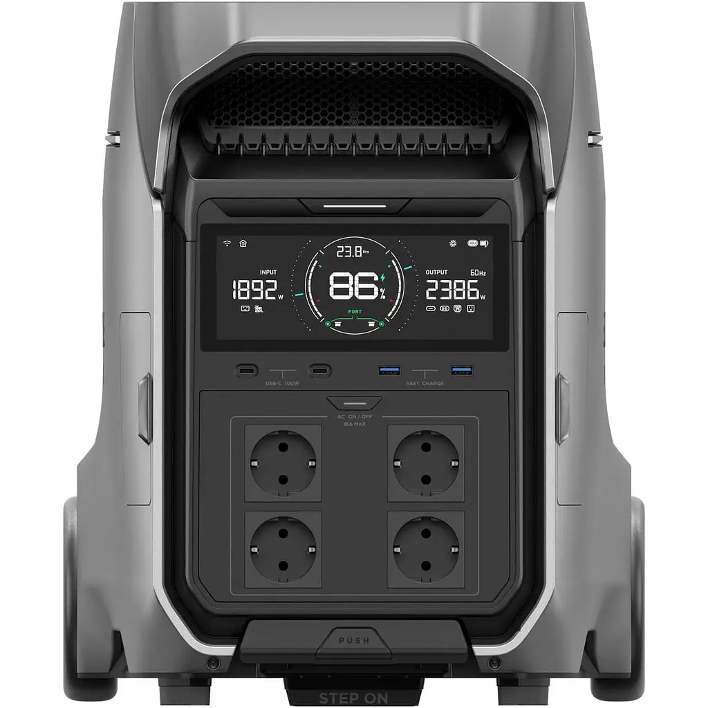 Портативна зарядна станція EcoFlow DELTA Pro 3 LiFePO4, 4096 Вт/ч 4000 Вт (EFDELTAPRO3-EU-CBox) - фото 2