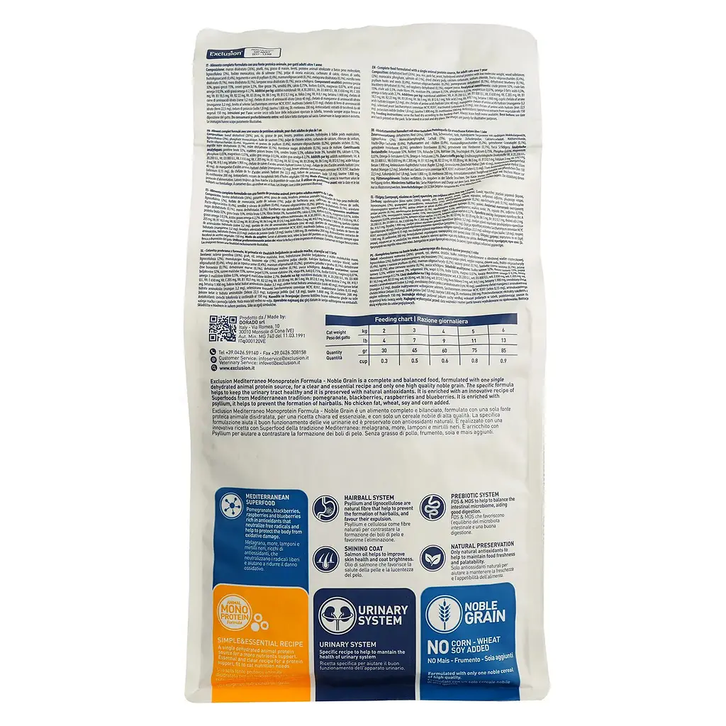Сухий корм для котів Exclusion Noble Grain Cat Adult Beef 1.5 кг - фото 4