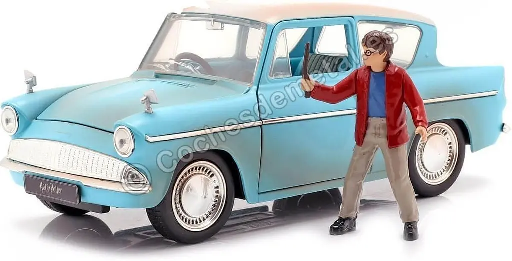 Машинка с фигуркой Jada Toys Гарри Поттер  Harry Potter Ford Anglia 1959 7 см JT HP 7 - фото 2