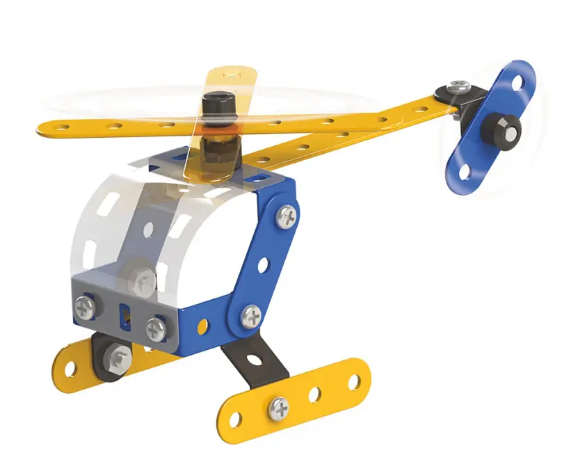 Конструктор Zephyr Mechanic Helicopter металлический развивающий 2 модели  - фото 2