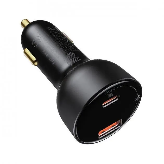 Автомобільний зарядний пристрій Baseus Superme Digital Display PPS Dual Quick Charger 100 W CCZX-01 Black - фото 2
