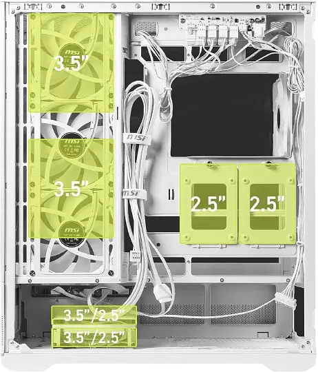 Корпус MSI MAG Pano 110R PZ ARGB White - фото 2