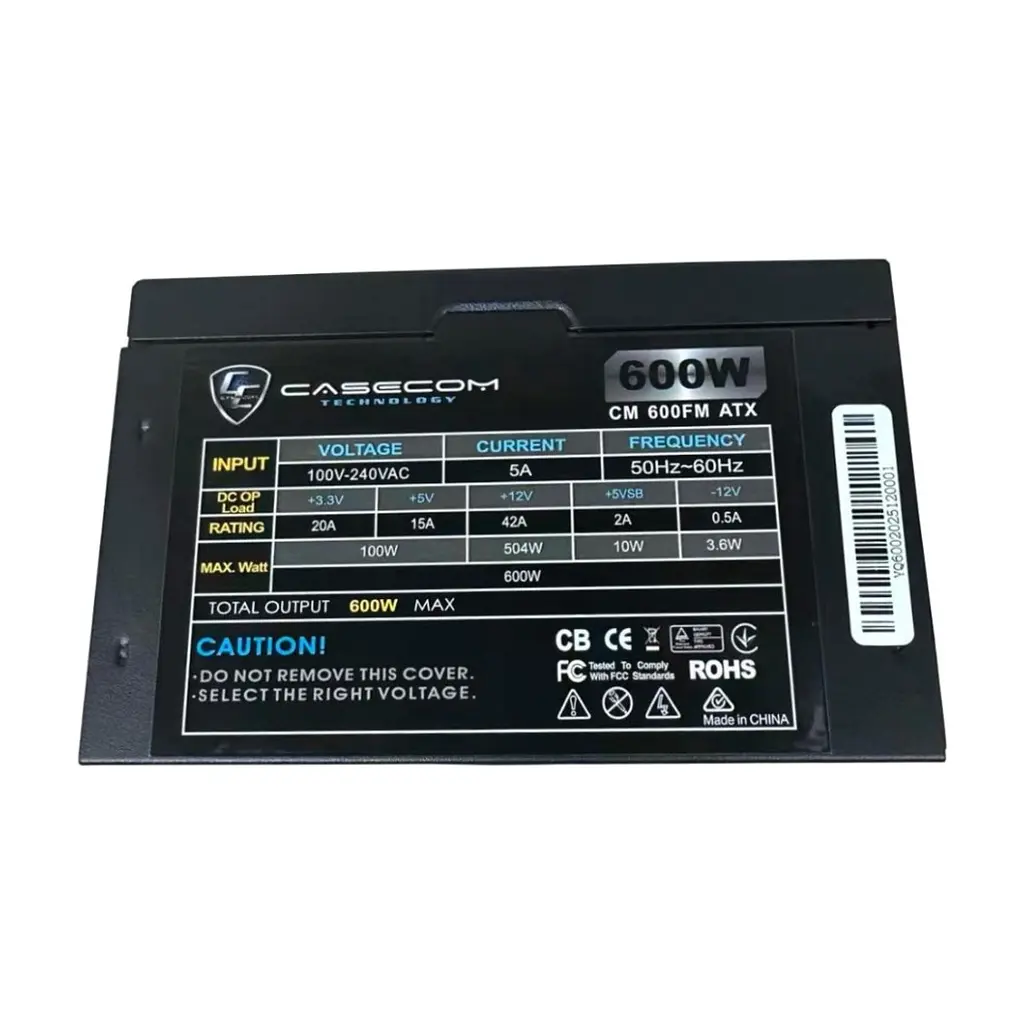 Блок живлення Casecom 600W (CM 600FM ATX) - фото 5