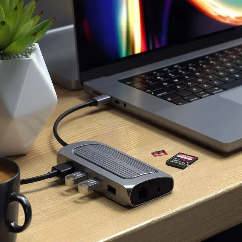 Адаптер Satechi USB4 Multiport Adapter with 8K HDMI Space Gray (ST-U4MA3M) - фото 6