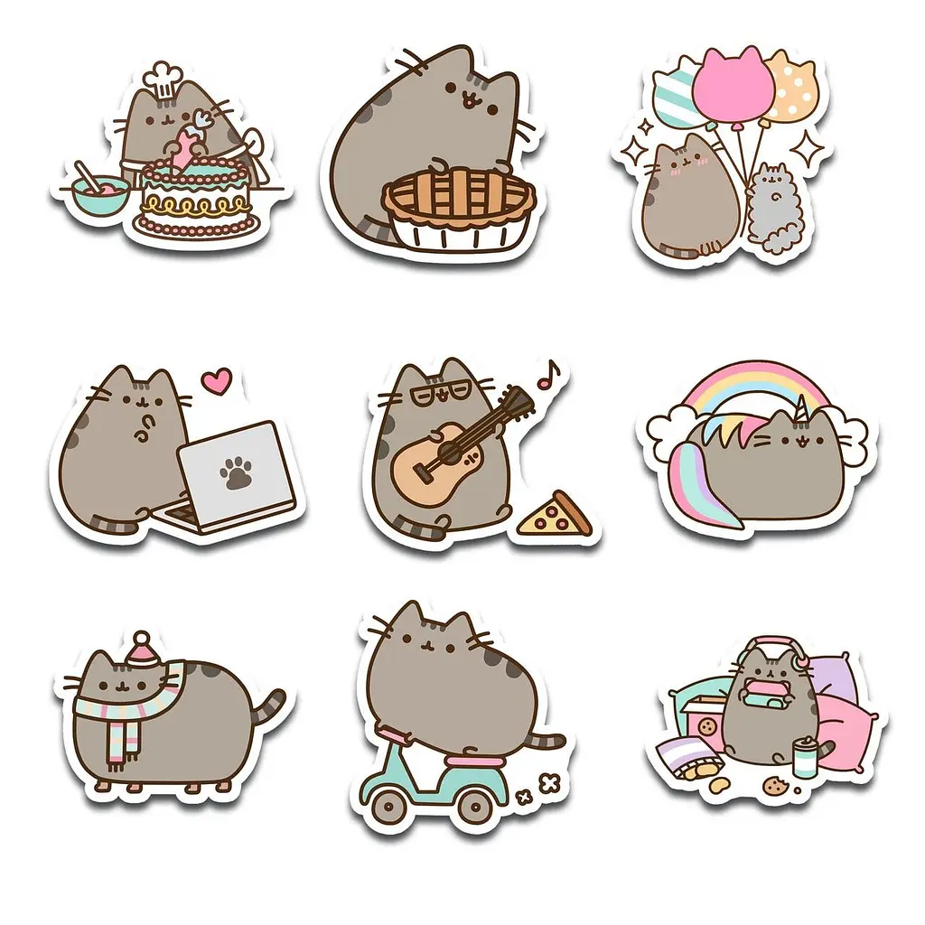 Стикерпак GeekLand Pusheen 45 штук (SP P 01) - фото 2