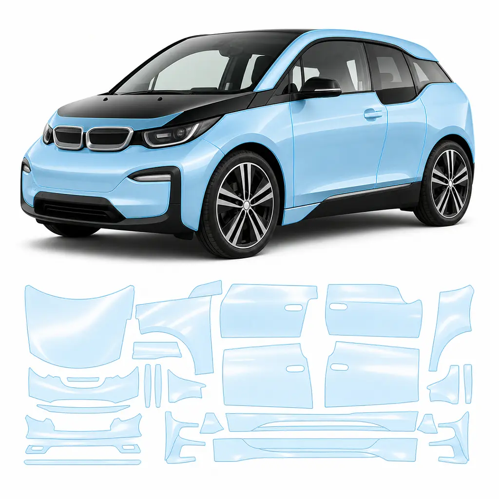 Антигравійна захисна бронеплівка за лекалами для BMW i3 I01 2013-2022 - повний кузов