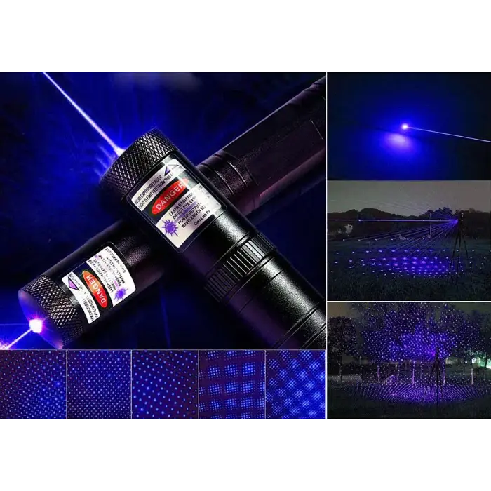 Потужна лазерна указка Синій Промінь 10000 метрів 100 мВт Laser 303 - фото 2