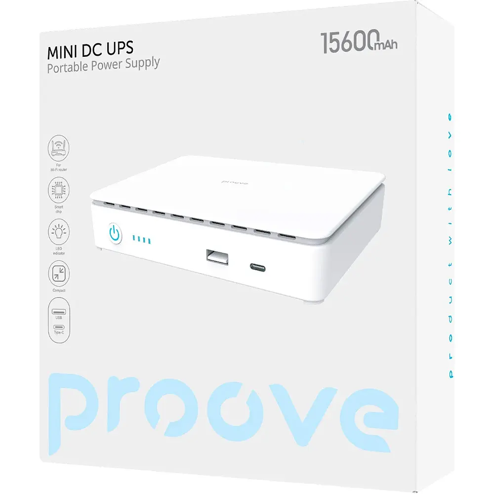 Источник бесперебойного питания [ИБП] для роутера Proove Mini DC UPS 15600mAh [UPSP15600102] [122212] - фото 5