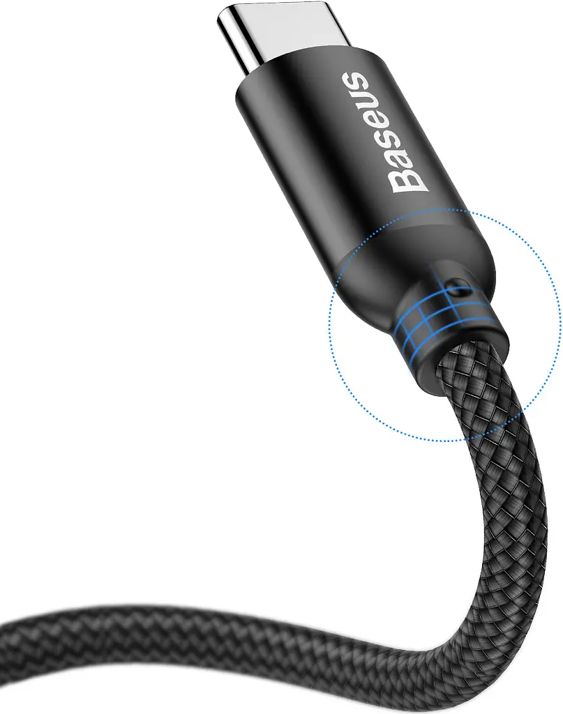 Кабель Baseus U-shaped portable data cable Type-C+MicroUSB 2.4A 0.23m black (CAMUTC-01) - фото 4